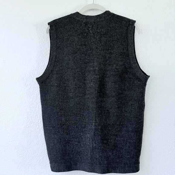 Johnstown LTD Men’s 100% Wool Gray Sweater Vest Size L Grandpa core - Picture 2 of 9